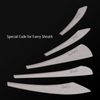 Hecef Kitchen Knife Set 5Pcs Stonewashed Chef Knife Cutlery Set Dishwasher Safe