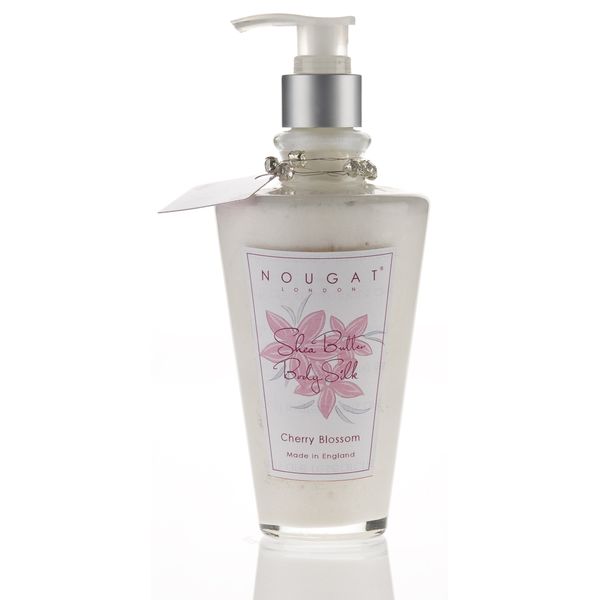 Nougat London Limited Shea Butter Body Silk Glass Decanter Cherry Blossom 250ml