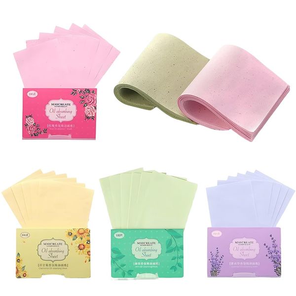 4 Stück Gesichts-Löschpapier Grüntee Ölabsorbierende Blätter für Männer Frauen 400 Stück Gesichtsöl Blotting Paper, Gesicht Blotting-Papiere Face Oil Blotting Papers Öl-Löschpapier blotting pape