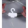 10 PCS LED String Curtain Lights 3D Twinkle Hanging Christmas Decoration Circle