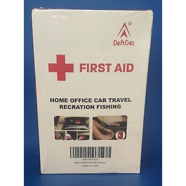 DeftGet First Aid Kit - 163 Piece Waterproof Portable Essential Injuries &...