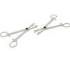 KingWei Piercing clamps set,20pcs disposable Plastic Piercing Clamps including 10pcs Slotted Piercing Round Forceps and 10pcs Slotted Piercing Triangle Forceps Ear Nose Piercing Tools Tattoo Supplies