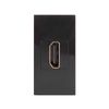 Maclean MCE720B HDMI Socket Outlet Modular Wall Outlet Flush Mount (HDMI socket, Black)