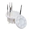 Plastic Paint Brush Washer & Storage Tub with Cicular Palette