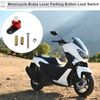 RATCHROLL 1 Set Universal Motorcycle Brake Lever Parking Button Lock Switch Red