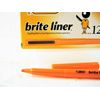 (3-Boxes) BIC Brite Liner Fluorescent Orange Highlighters Chisel Tip 36-ct New