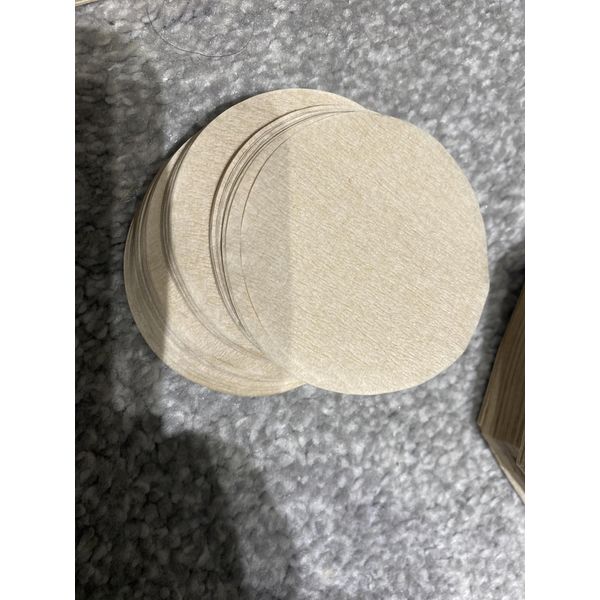 Premium Quality Original Coffee Filter Paper 100 Pcs in One Pack. (Brown, Circle Large)