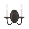 Livex Lighting 4152-04 Home Basics 2 Light Black Wall Sconce