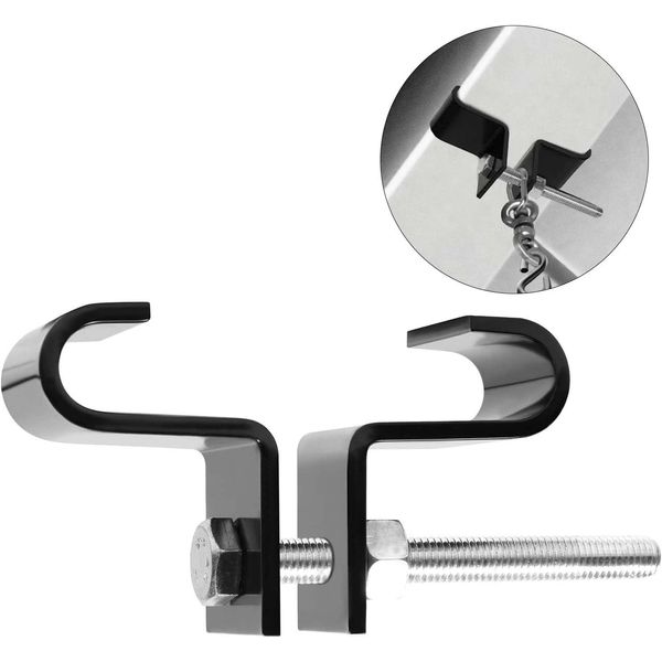 YES4ALL Capacity I-Beam Clamp Hanger & Stainless Steel Punching Bag Hanger with 4 Snap Hooks for Heavy Bag, Gym Swing, Trapeze, and Hammock, 4.75" x 3.75" x 2"