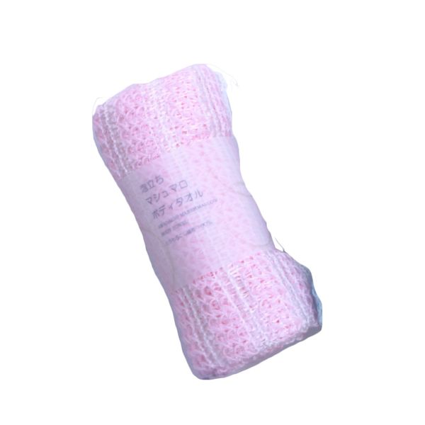 Shinei Planning Foam Marshmallow Body Towel, Pink, Shingei