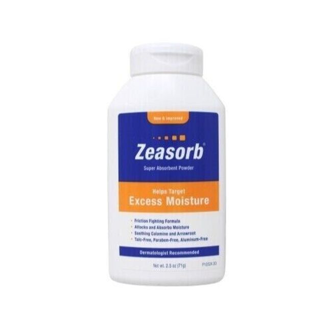 Zeasorb Prevention Super Absorbent Powder Chafing & Itch Relief 2.5 oz 12 Pack