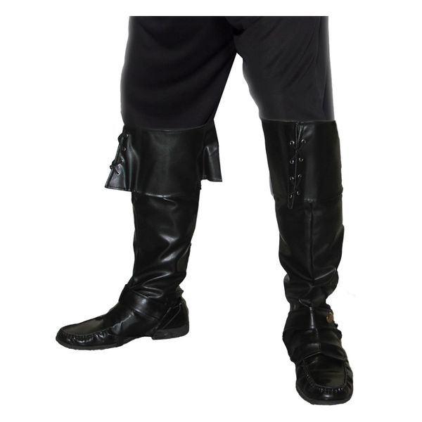 Smiffy's Deluxe Pirate Bootcovers - Black