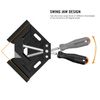 Housolution 90 Degree Corner Clamp for Carpentry Welding Right Angle Fixing Picture Frame Fixing Plate Width Less Than 70mm - Black