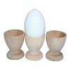 25- 2.5" White Eggs Wood Eggs Easter Eggs Chicken Eggs Decor Eggs Pretend Play