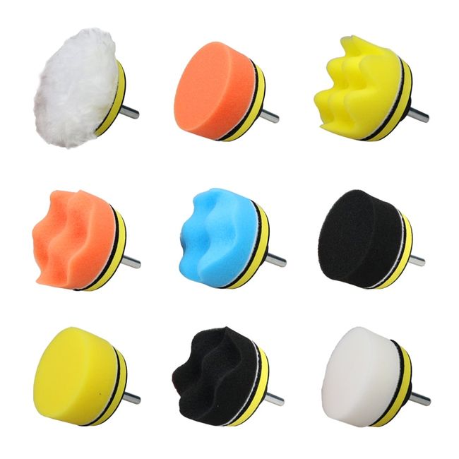 11Pcs Kit 3-Inch Buffing Pad Car Foam Drill Sponge Wool Polishing