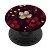 Maroon Floral Burgundy Flowers Wildflower Pattern PopSockets Swappable PopGrip