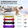 Resistance Bands for Legs&Butt Exercise Stretch Workout Bands 200Lbs w/3 Levels