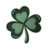 Irish Lucky Clover Shamrock - Iron On Embroidery Patch (7cm)