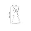 Easter Bunny Cookie Cutter Stainless Steel 5"