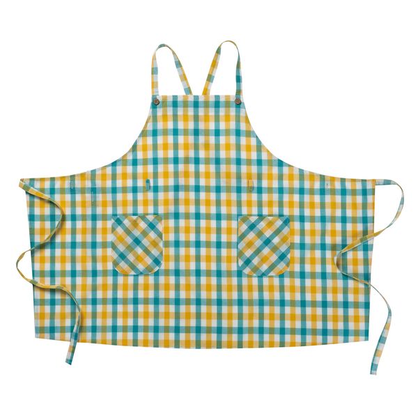 Cervin 100% Cotton Yarn-Dyed Apron, Yellow, M-LL