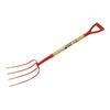 Big Tiger Wooden Handle 4 Prong Fork
