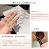 Aollaa Hair Elastics, Spring Rubber, Sparkling Like Pearl, Perfect for Summer, Cute, Popular, 3 Sizes, No Marks, Spiral Hair Ties, Stylish Hair Accessories, Hair Tie, Hair Tie, Hair Arrangement, Hair Ring, Coil, Adults, 6 Pieces