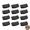 WQEDVN 12 PCS Plastic Bed Slats Holders Double, Double Bed Slats Replacement, Black