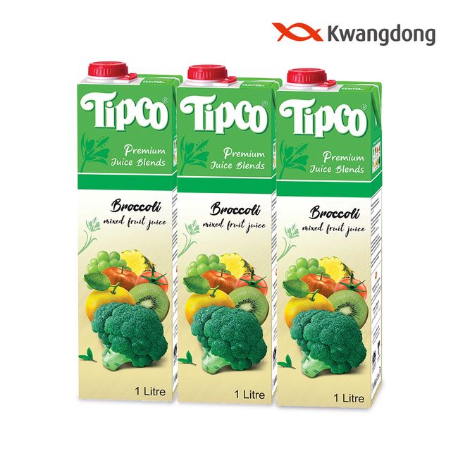 (Directly managed in Guangdong) Tipco Broccoli Mixed Juice 1L 3 packs