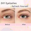 Glowingwin Individual Lashes Cluster Lashes 120 PCS Natural Look False Eyelashes Individual Soft DIY Lash Extensions At Home(20D Mix8-14mm 0.07C Curl)