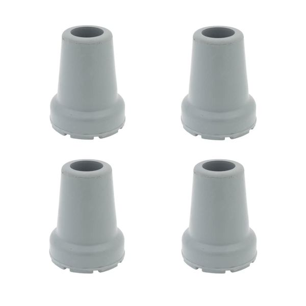 Qty: 4pcs Grey Shock Absorbing 19mm Rubber Ferrules for Walking Sticks by Lifeswonderful