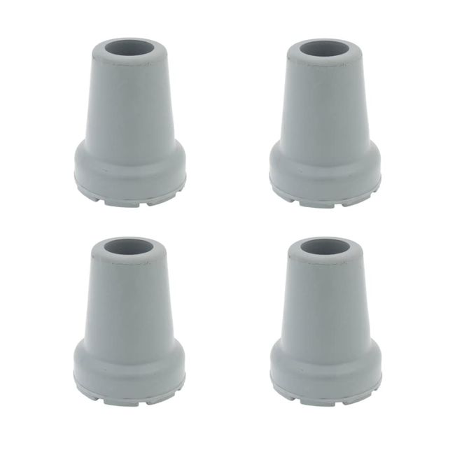 Qty: 4pcs Grey Shock Absorbing 19mm Rubber Ferrules for Walking Sticks by Lifeswonderful