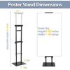 2PACK Poster Stand Adjustable Poster Holder Stand, Foam Board Stand for Display,