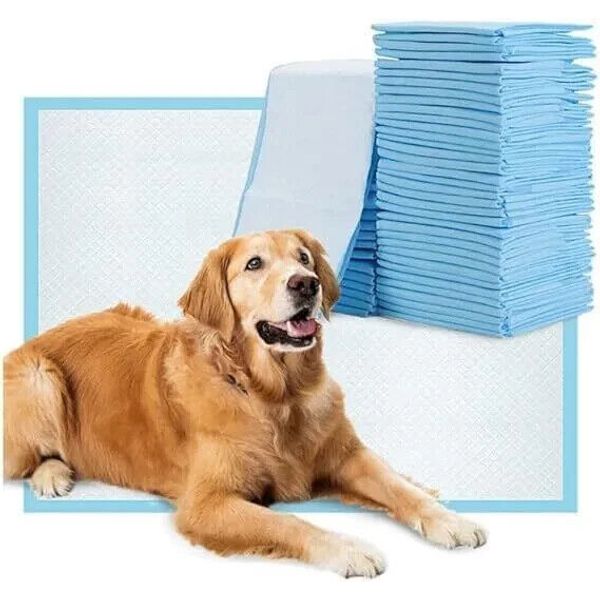 50 Pet Training Pads for Adult Dogs 36x48" Unscented Ultra-Absorbent 3XL Pads