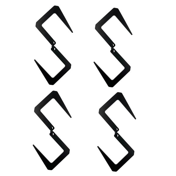 Lantern Hooks, S-shaped Hooks, Camping Hooks, Outdoor, Camping Equipment, Hanging (4)