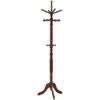 Bowery Hill Spinning Top Coat Rack in Walnut