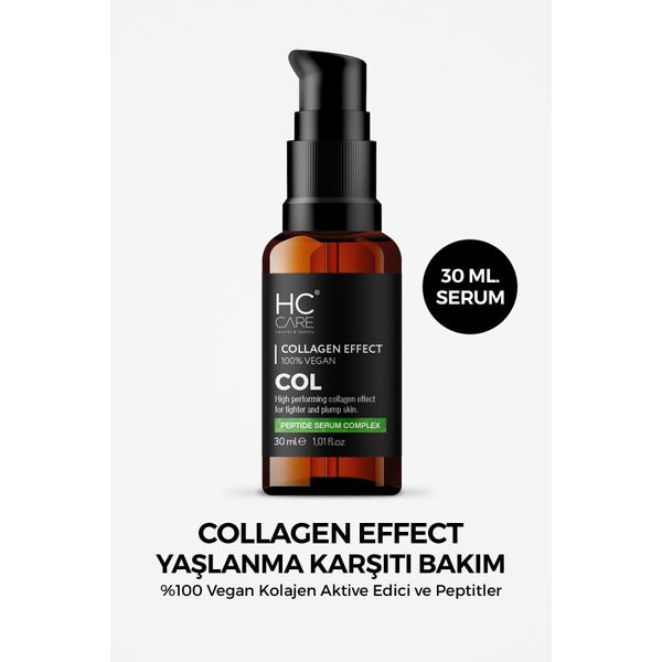 Collagen Effect, Bitkisel Kolajen Yaşlanma Karşıtı, Vegan Serum - 30 Ml.