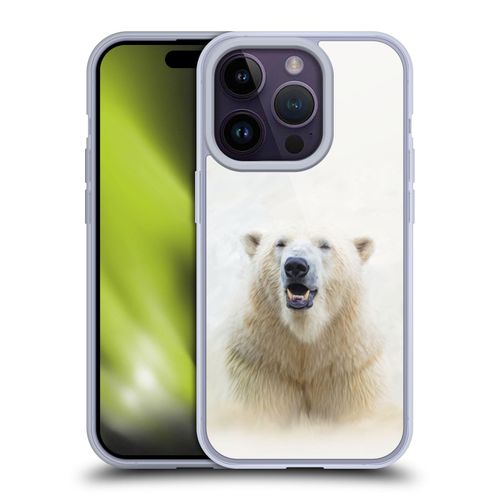 Head Case Designs Officially Licensed Simone Gatterwe Polar Ear Wildlife Gel Case [Military Grade Protection] Compatible with Apple iPhone 14 Pro