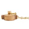 Brass Rocker Lug 1" NH Cap with Chain