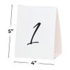 Amscan 1-12 Plain Cardstock Table Number Tent-12pc, Multicolor