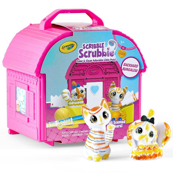 Crayola Scribble Scrubbie Pets, Backyard Playset, Toys For Girls & Boys, Gifts For Kids, Ages 3+