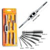 S.fields.inc Tap Dice Set Tap Handle, Dice Handle, Wrench, Round Dice, Threading, Thread Correction, 8 Pieces (For Female Thread)