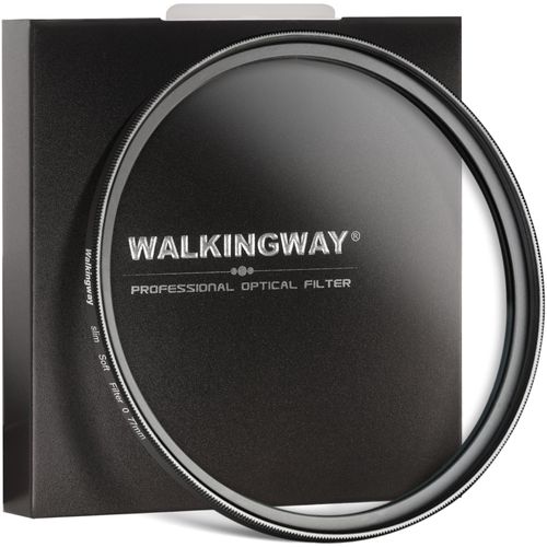 Walking Way 72MM Soft Focus Filter White Pro Mist Diffusion Filter Ultra Light Dreamy Fog Effect Circular Lens Filter Softening Diffuser for Video/Vlog/Portrait Photography