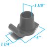 Deal: 2 Pairs Top Glides DuraSki Heavy Duty Walker Ski Glides for 1 1/8 Inch Tubes