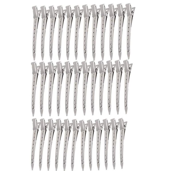 Alligator Curl Clips 26 stück Ente Bill Haarspangen Metall Haarclips Friseurbedarf mit Löchern zum Salon und Frauen Mädchen Haar Styling Haare Färben