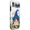iPhone XR Mountain Hike Gnome With Backpack In Pine Trees For Hiking Smartphone Case