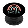 Nail Tech Technician Manicurist Boho Rainbow PopSockets with Interchangeable PopGrip