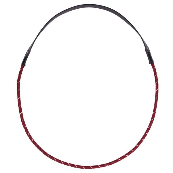 QHP Neck Rope Neck Ring with Leather (Thoroughbred, Bordeaux Red)