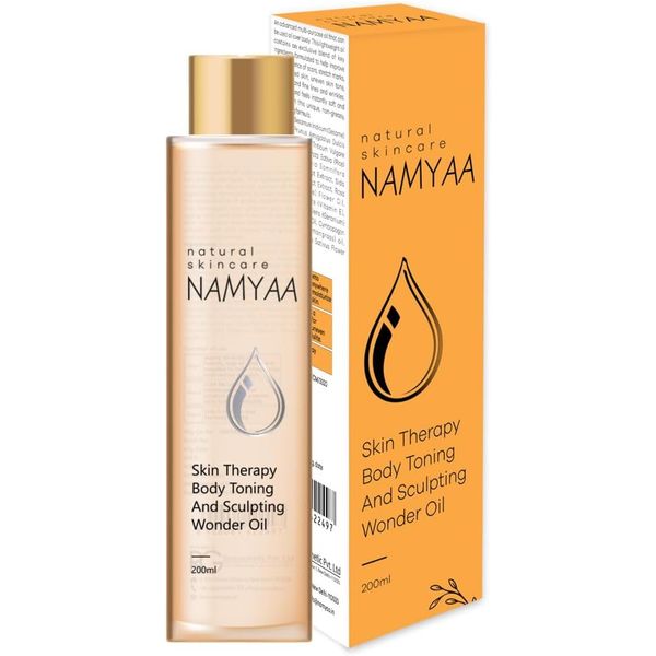 Namyaa Natural Science Body Toning, Scars, Stretch Marks, Aging, Uneven Skin Tone, Firming, Nourishing, Sculpting Wonder Oil 200ml