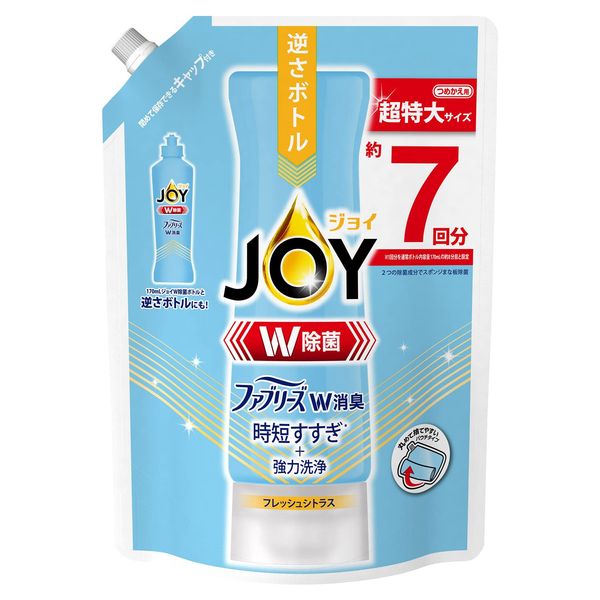 Joy W Disinfecting Dish Detergent, Febreze W Deodorizer, Fresh Citrus, Refill, 30.8 fl oz (910 ml) 1