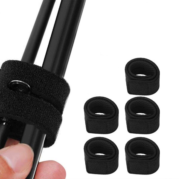 5pcs Rod Belt Fishing Rod Band Borriem Secure Belt Tie Band Fishing Tackle Set Accessories for Fixing Storage Velcro Band Drop Prevention